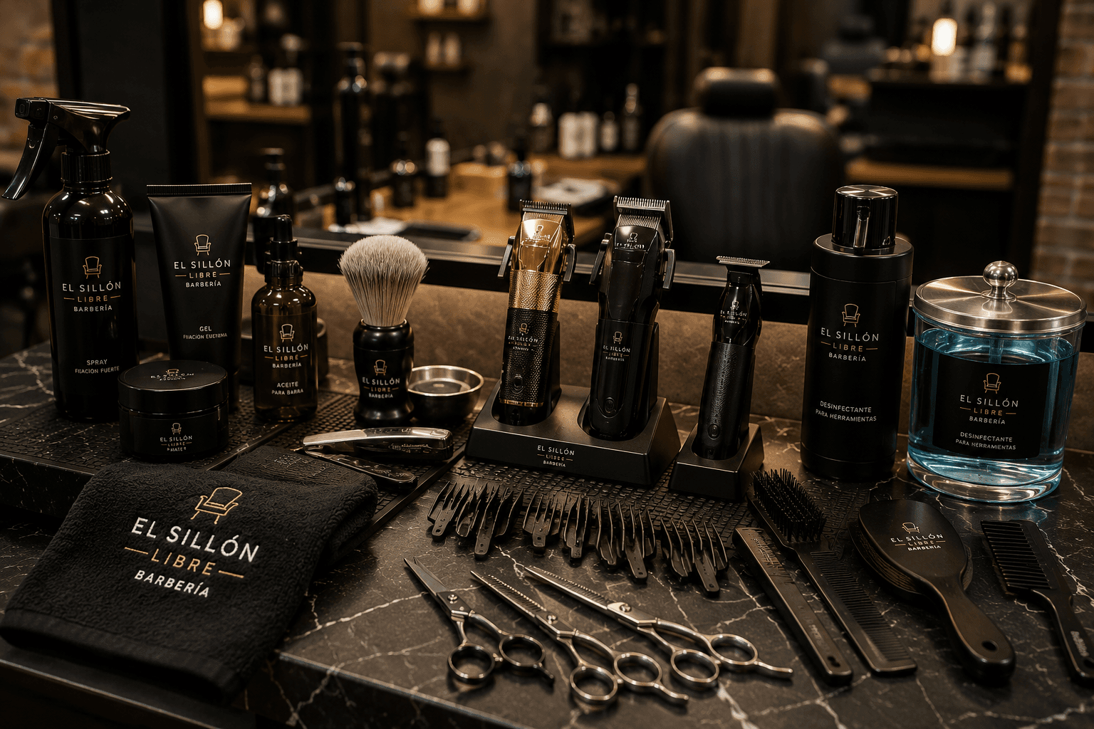 Espacio de barbería premium El Sillón Libre